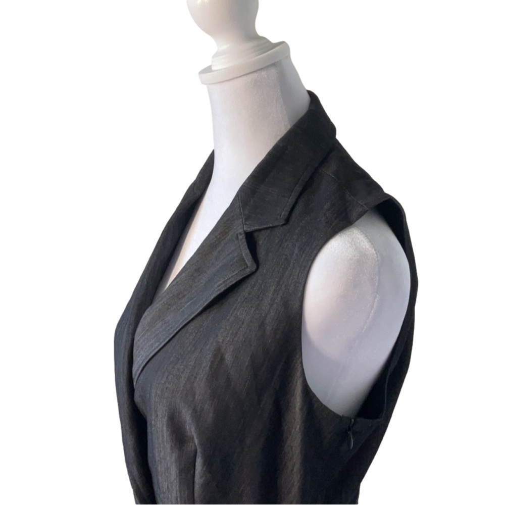 Anne Klein Sleeveless Tie Waist Midi Dress - Picture 6 of 16